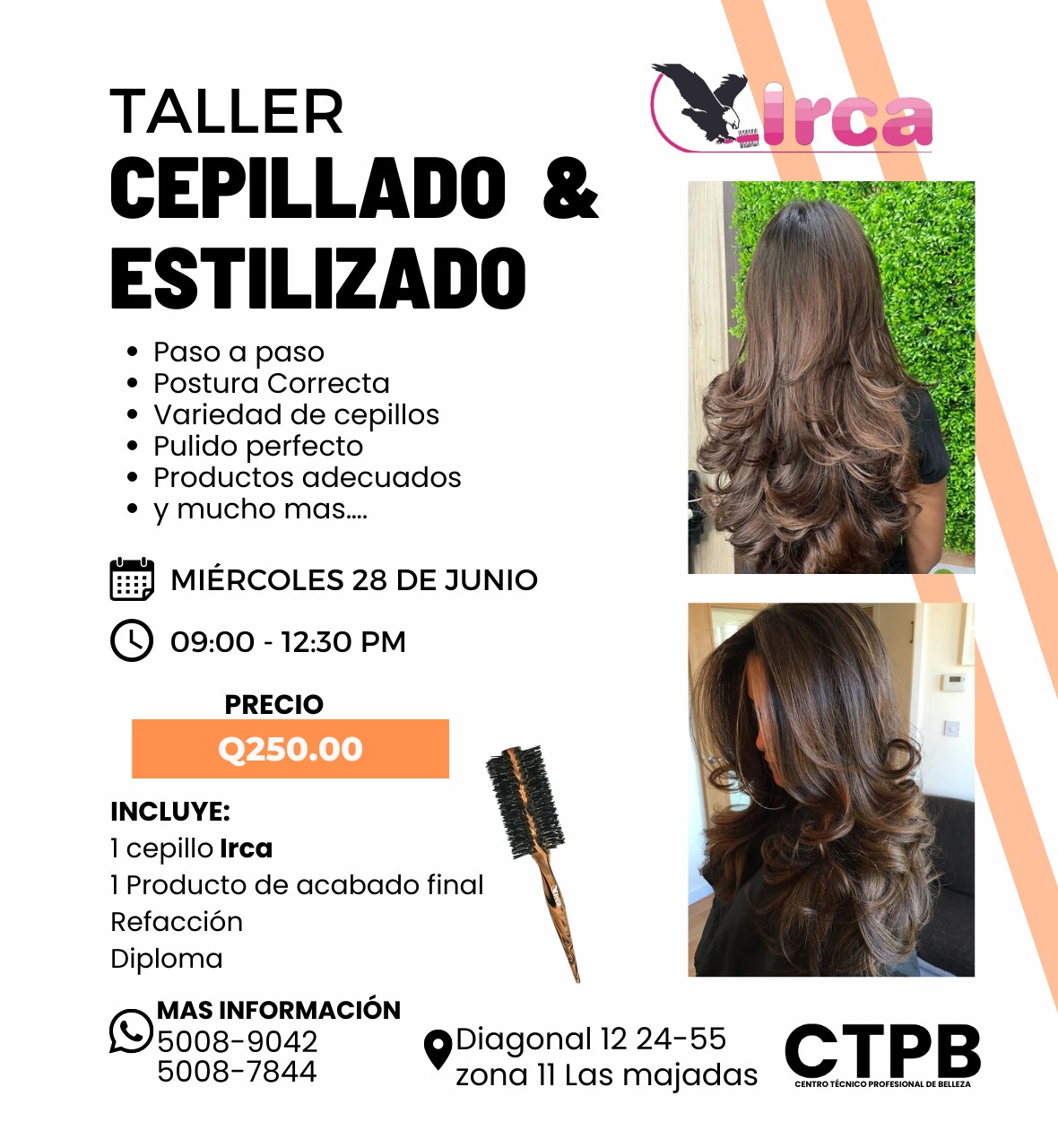 Taller Cepillado y Estilizado Junio 2023 Guatemala